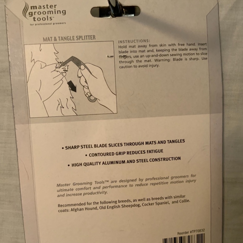 Master Grooming Tools Dog Mat & Tangle Splitter - Picture 4 of 4